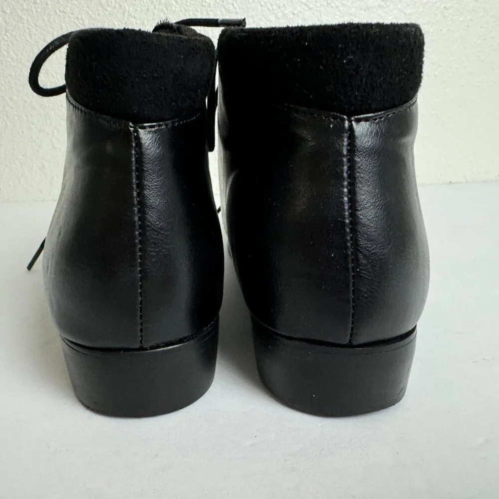 Felix Lace Up Vegan Booties Black Chelsea Crew Size EU 38